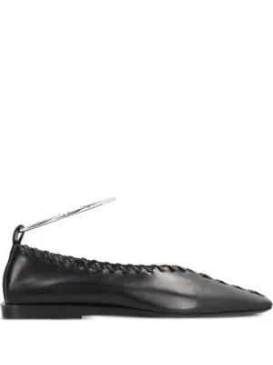 Jil Sander リング フラットシューズ | ブラウン | FARFETCH JP