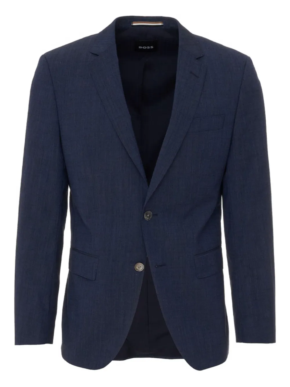 Hugo Boss Pinstripe Button Detail Blazer In Blue