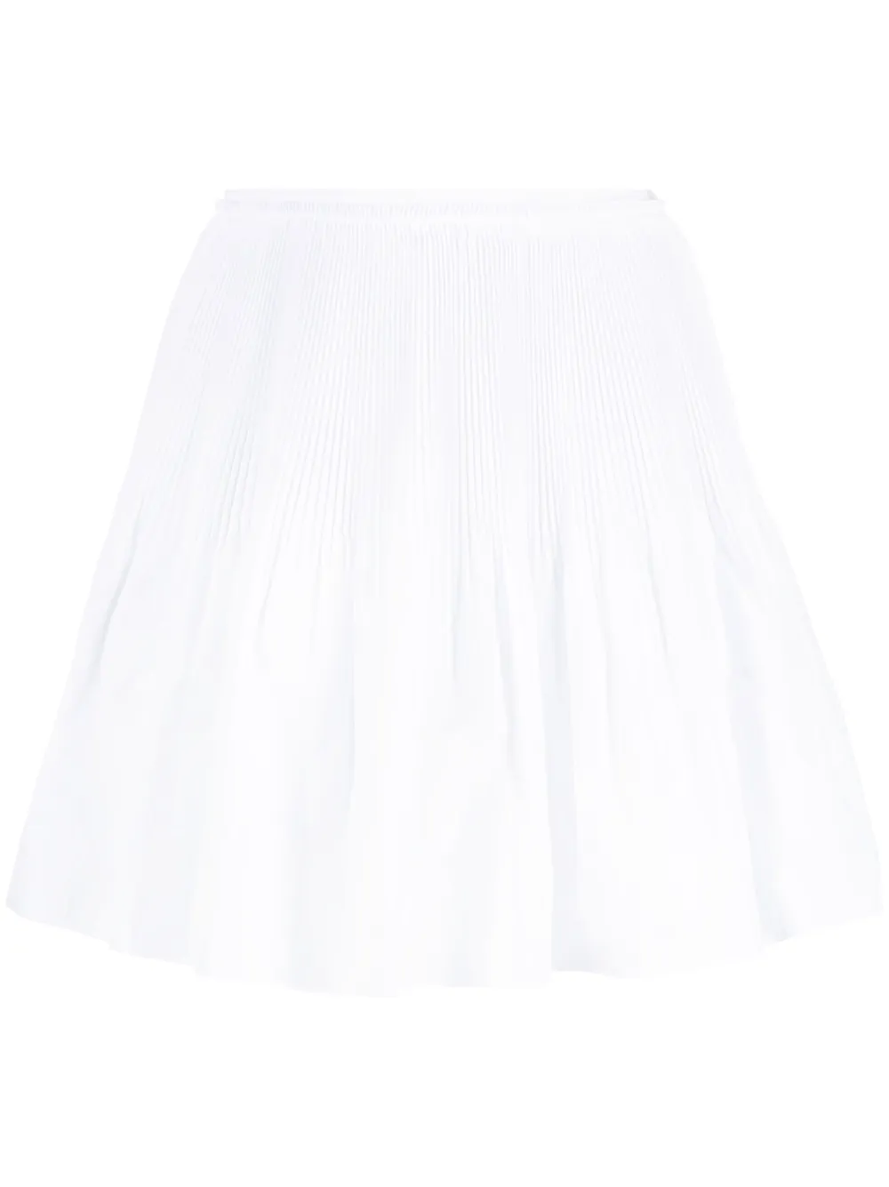 Pleated Taffeta Skirt