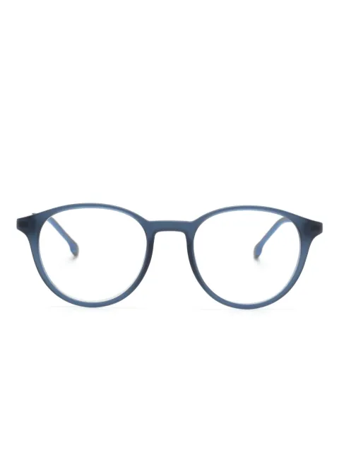 Carrera logo-print round-frame glasses 