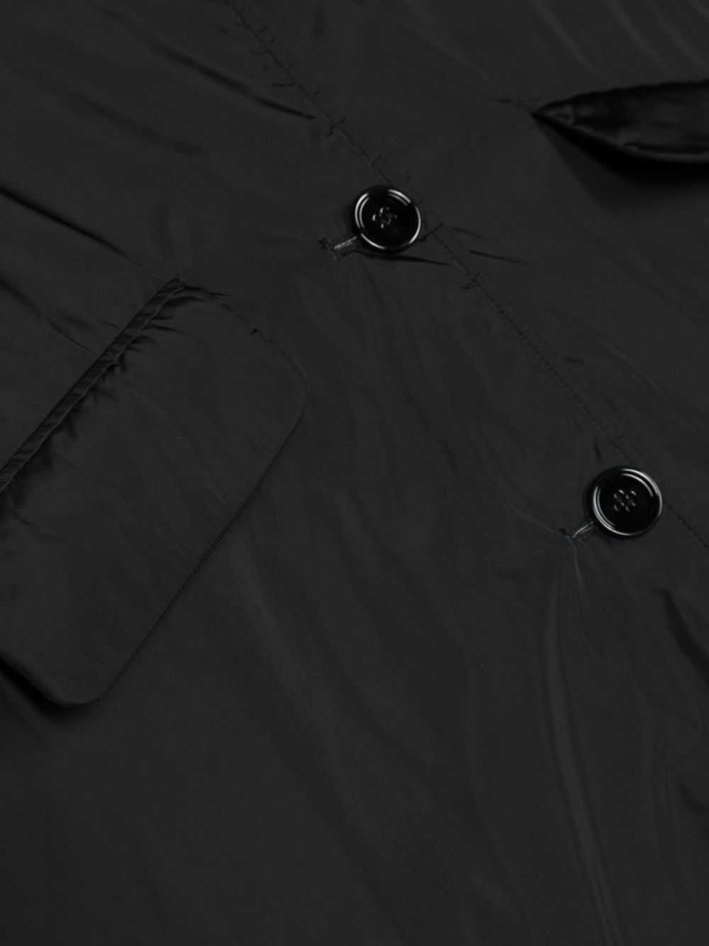 Shop Mm6 Maison Margiela Button-up Cotton Jacket In Black
