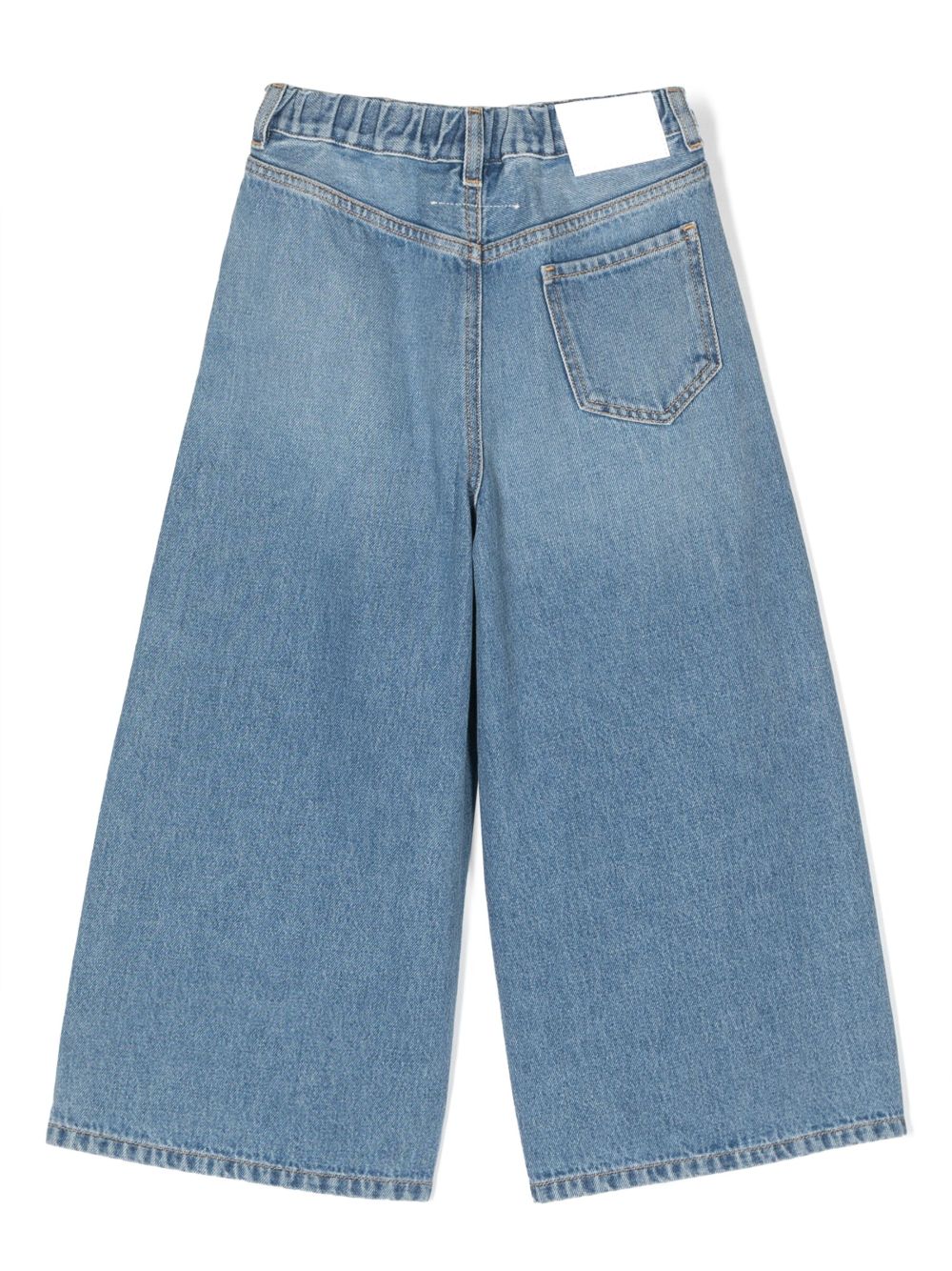MM6 Maison Margiela Kids Jeans met wijde pijpen - Blauw