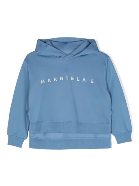 MM6 Maison Margiela Kids hoodie con logo bordado