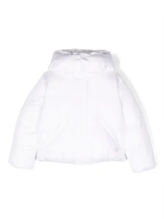 MM6 Maison Margiela Kids ロゴ パデッドジャケット | ホワイト