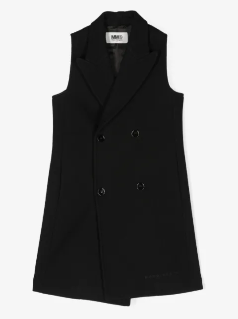 MM6 Maison Margiela Kids veston à boutonnière croisée