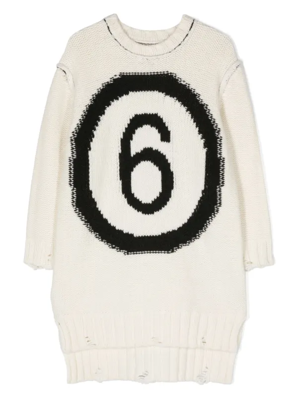 MM6 Maison Margiela Kids ロゴ ニットワンピース - Farfetch