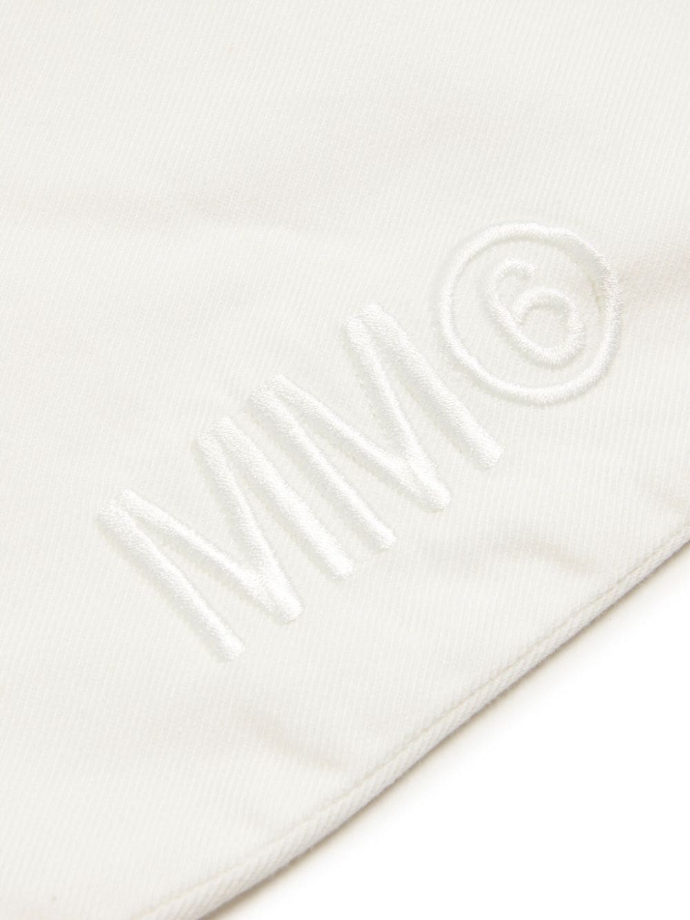 Shop Mm6 Maison Margiela Elasticated-waistband Wide-leg Jeans In White