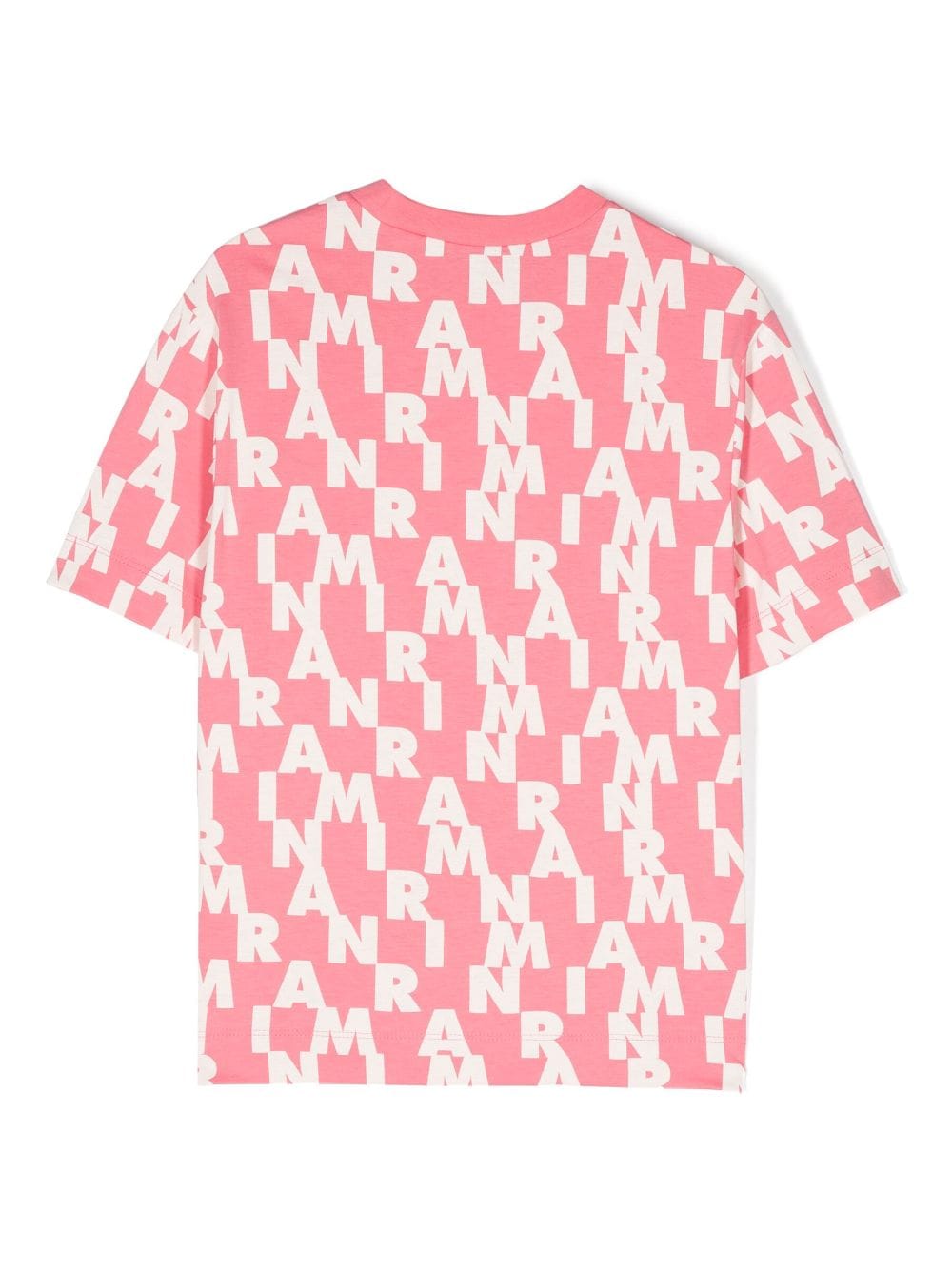 Marni Kids logo-print cotton T-shirt - Roze