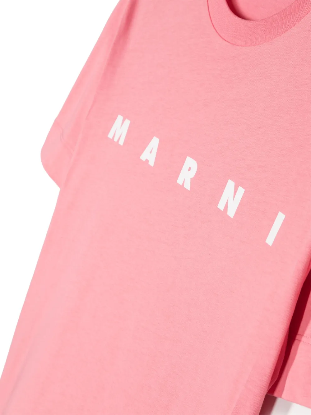 Marni Kids logo-print crew-neck T-shirt - Farfetch