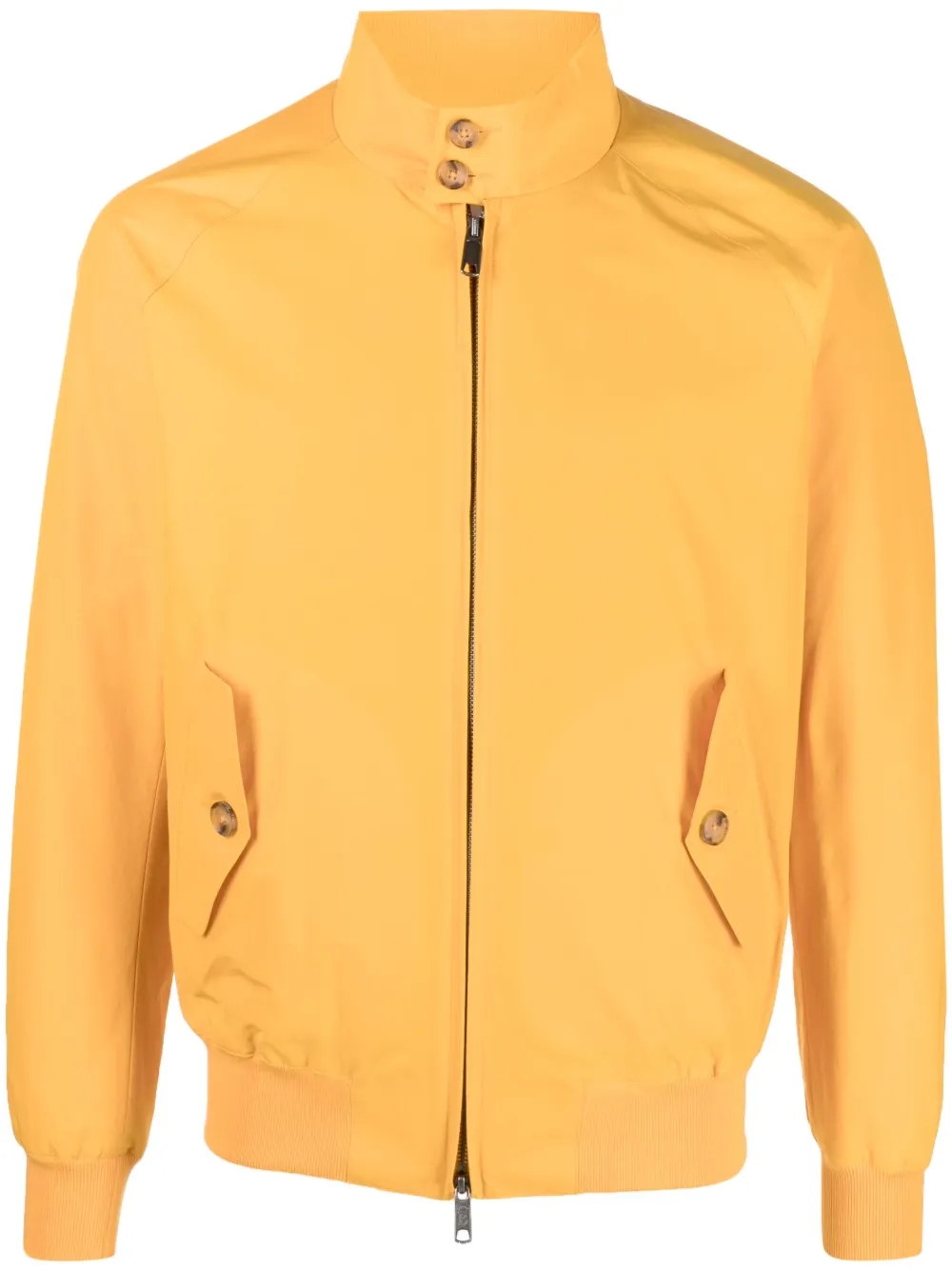 Baracuta Zip-up Bomber Jacket In Orange