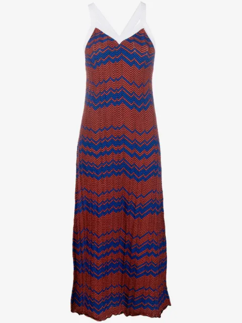 Wales Bonner fully-pleated knitted dress