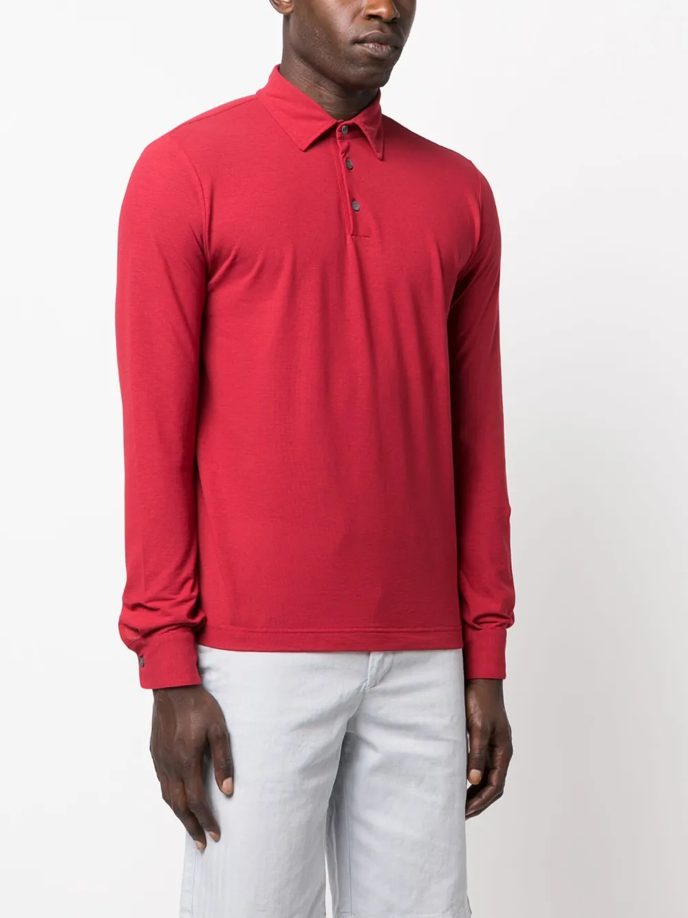 Zanone Katoenen poloshirt Rood