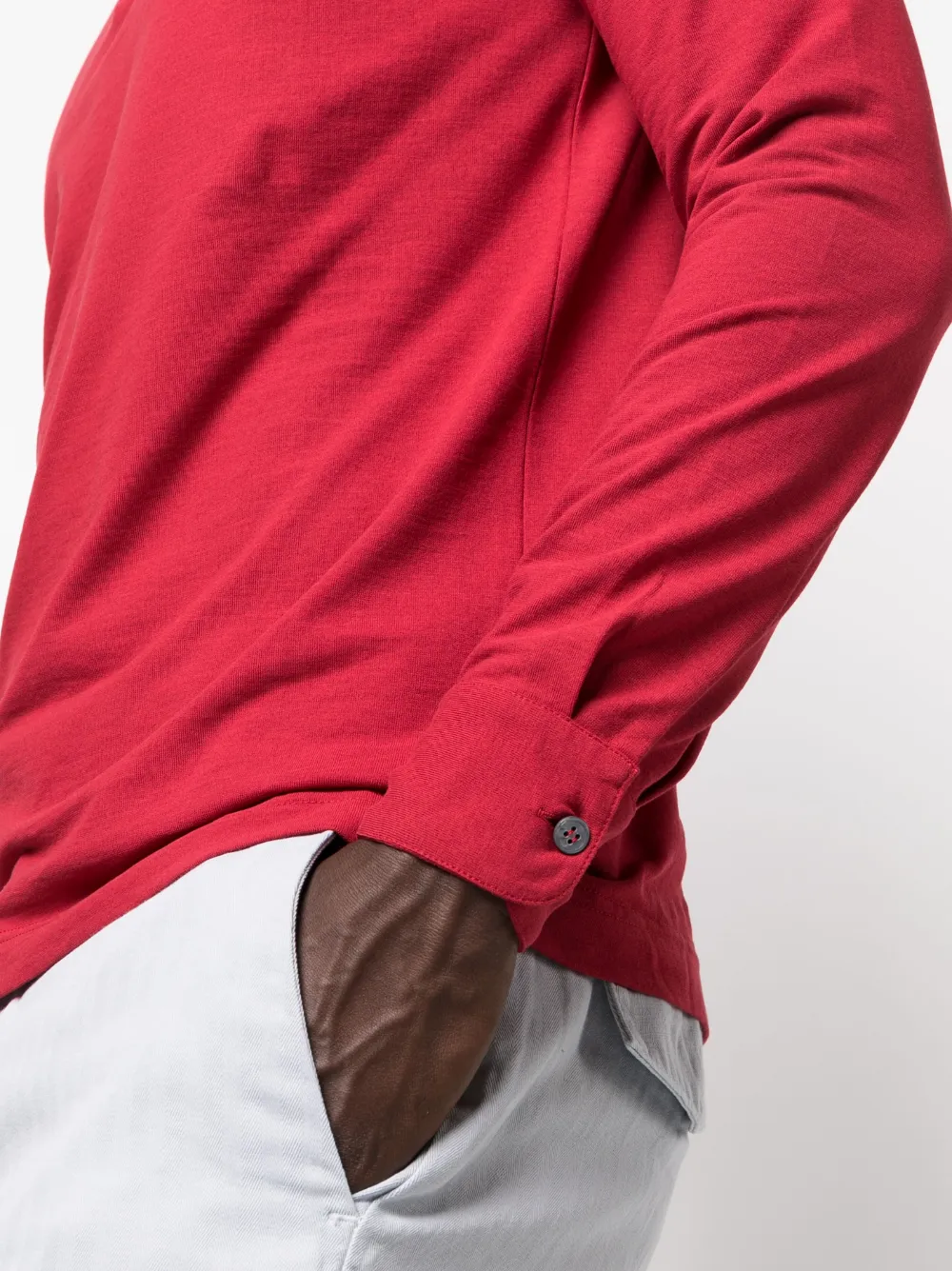 Zanone Katoenen poloshirt Rood