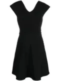 Armani Exchange V-back jersey dress - Black