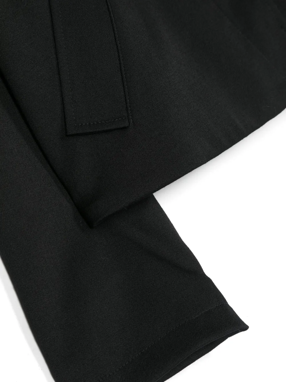 Mm6 Maison Margiela Mm6j40u Jacket Maison Margiela Black Car Coat In Twill In Black