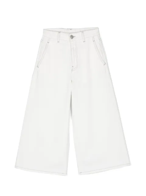 MM6 Maison Margiela Kids wide-leg cotton jeans