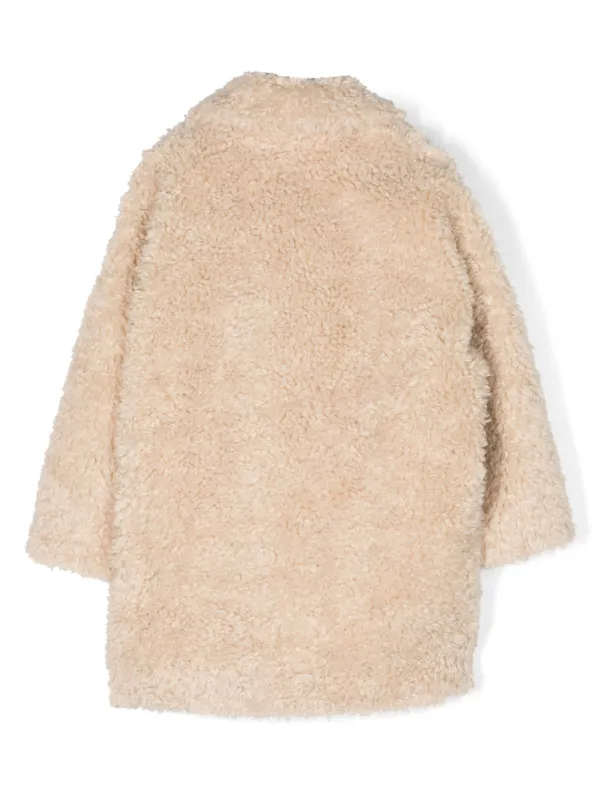Zara faux fur coat beige 2025