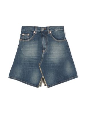 A line denim top skirt youth