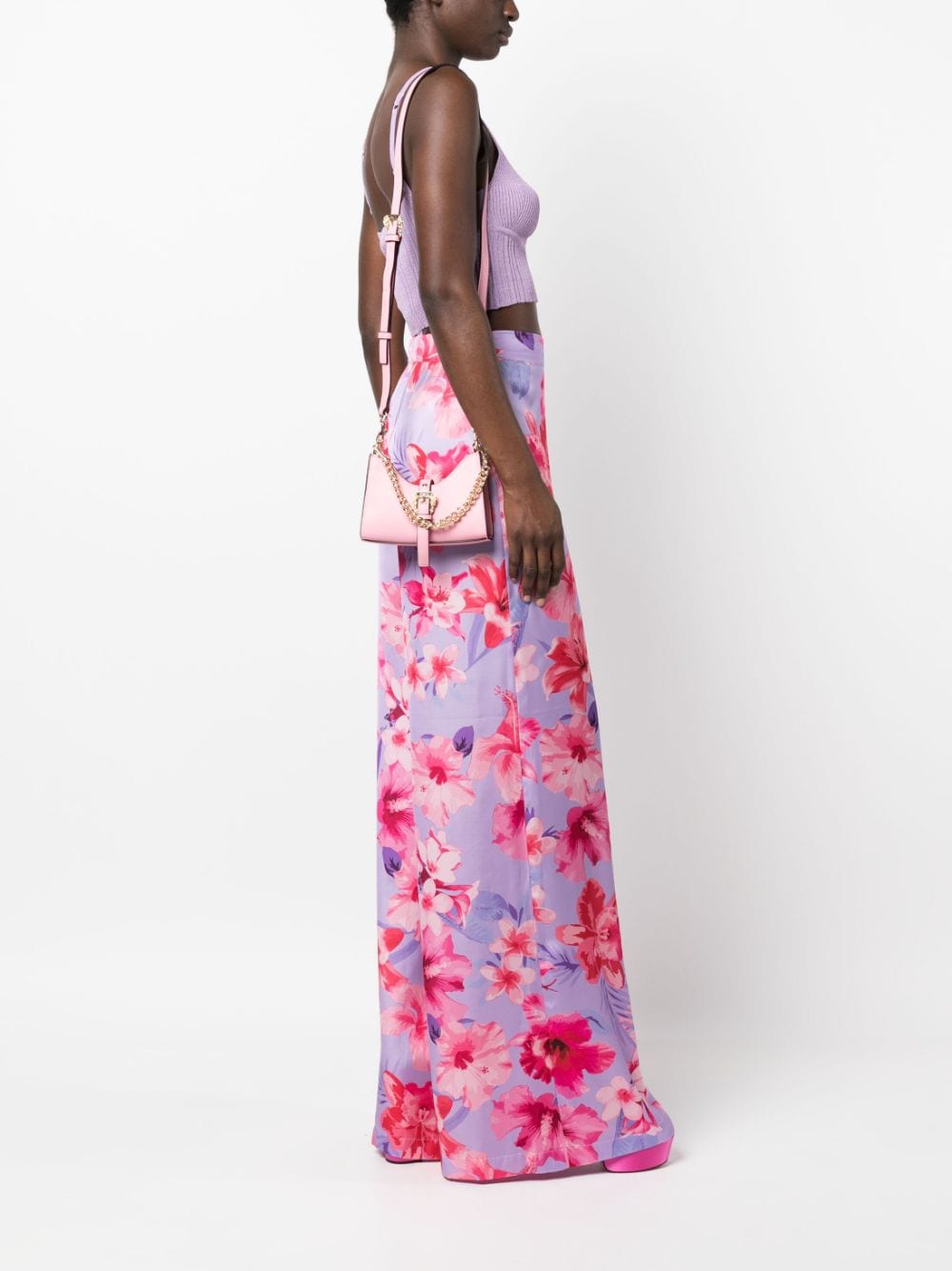 Versace Jeans Couture Shopper met gegraveerd logo - Roze