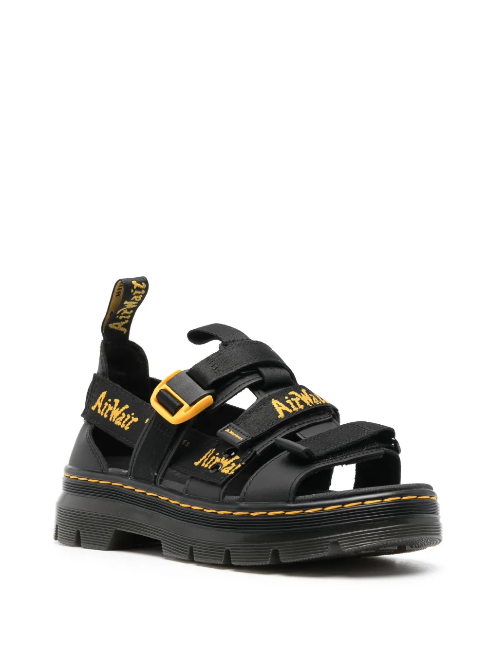 Dr. Martens Pearson II sandalen met logoband - Zwart