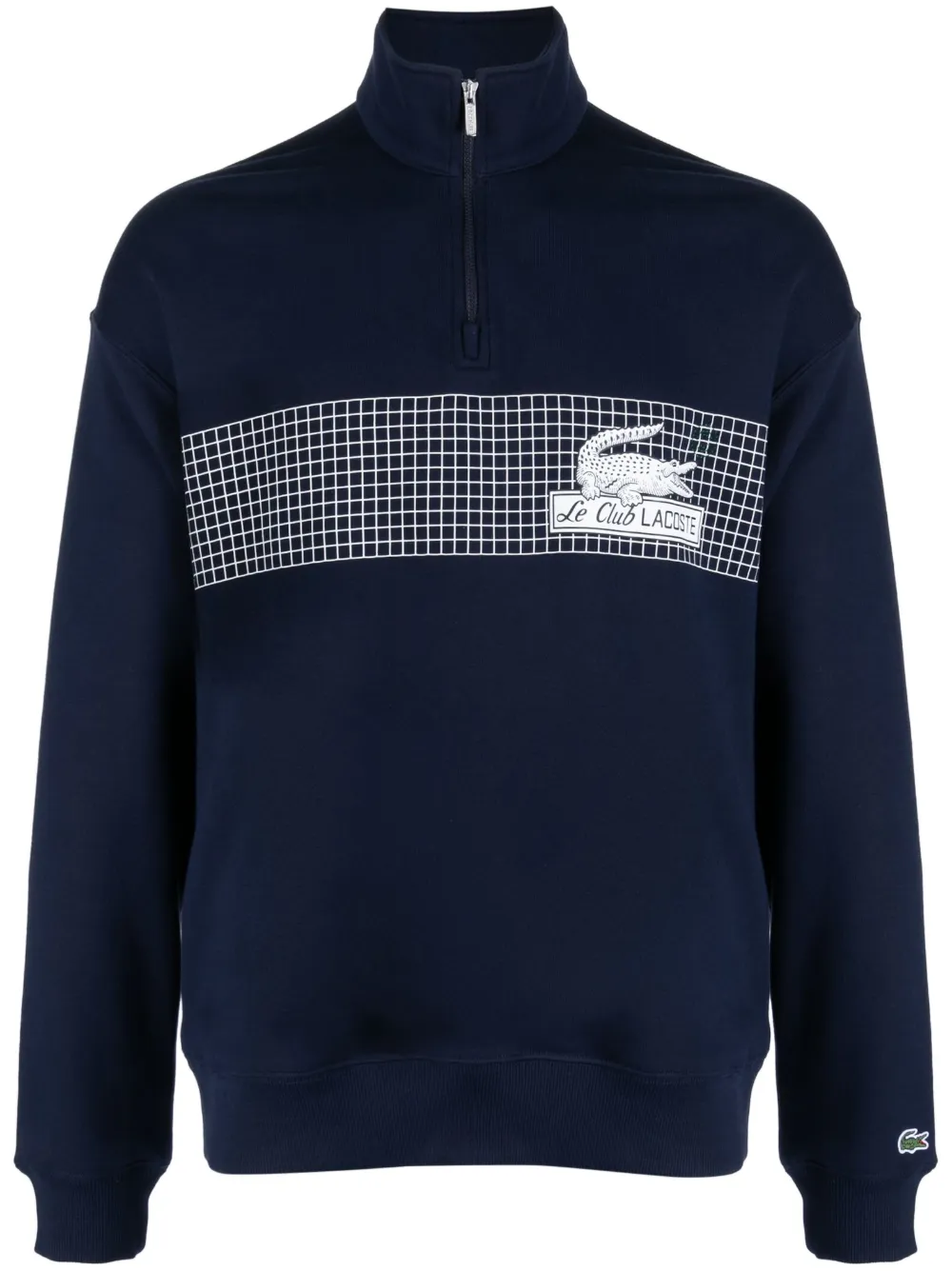 LACOSTE LOGO-PRINT COTTON SWEATSHIRT