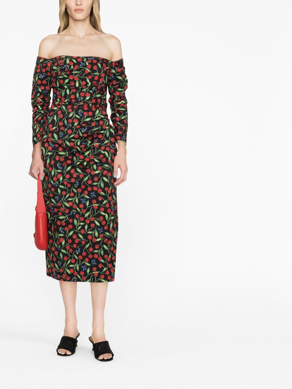 Carolina Herrera Jurk met print - Zwart