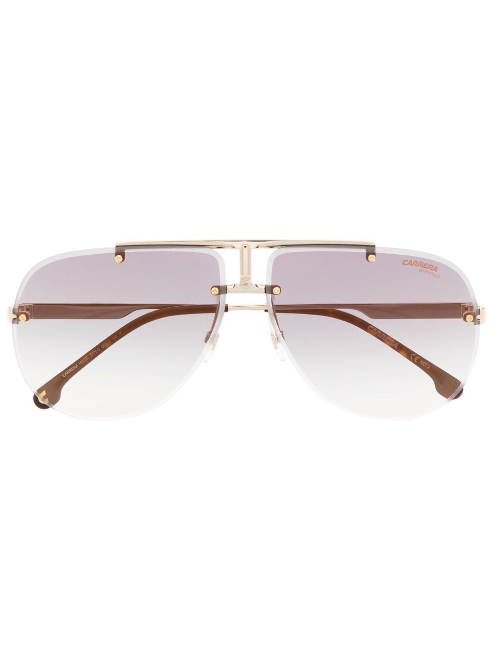 Carrera pilot-frame gradient-lenses sunglasses - Gold