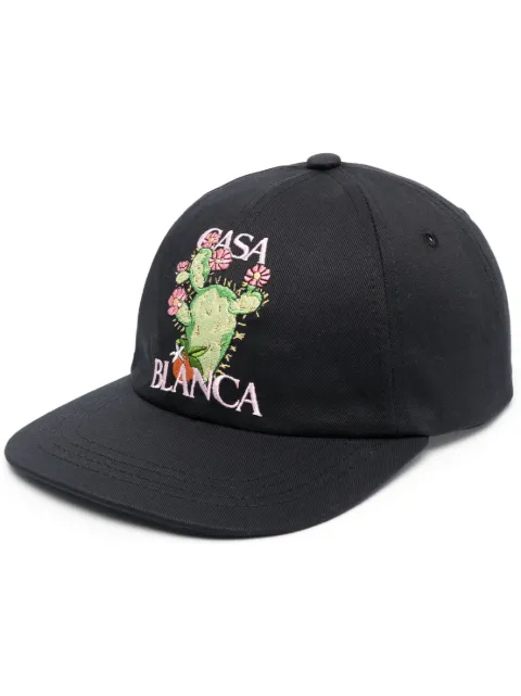 Casablanca logo-embroidered baseball cap