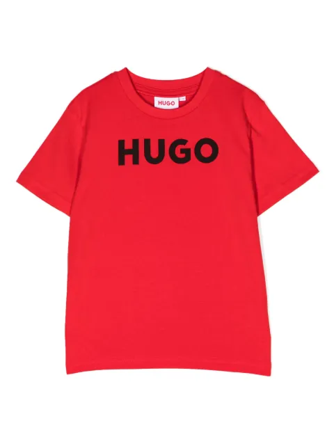 HUGO KIDS - logo-print short-sleeve T-shirt