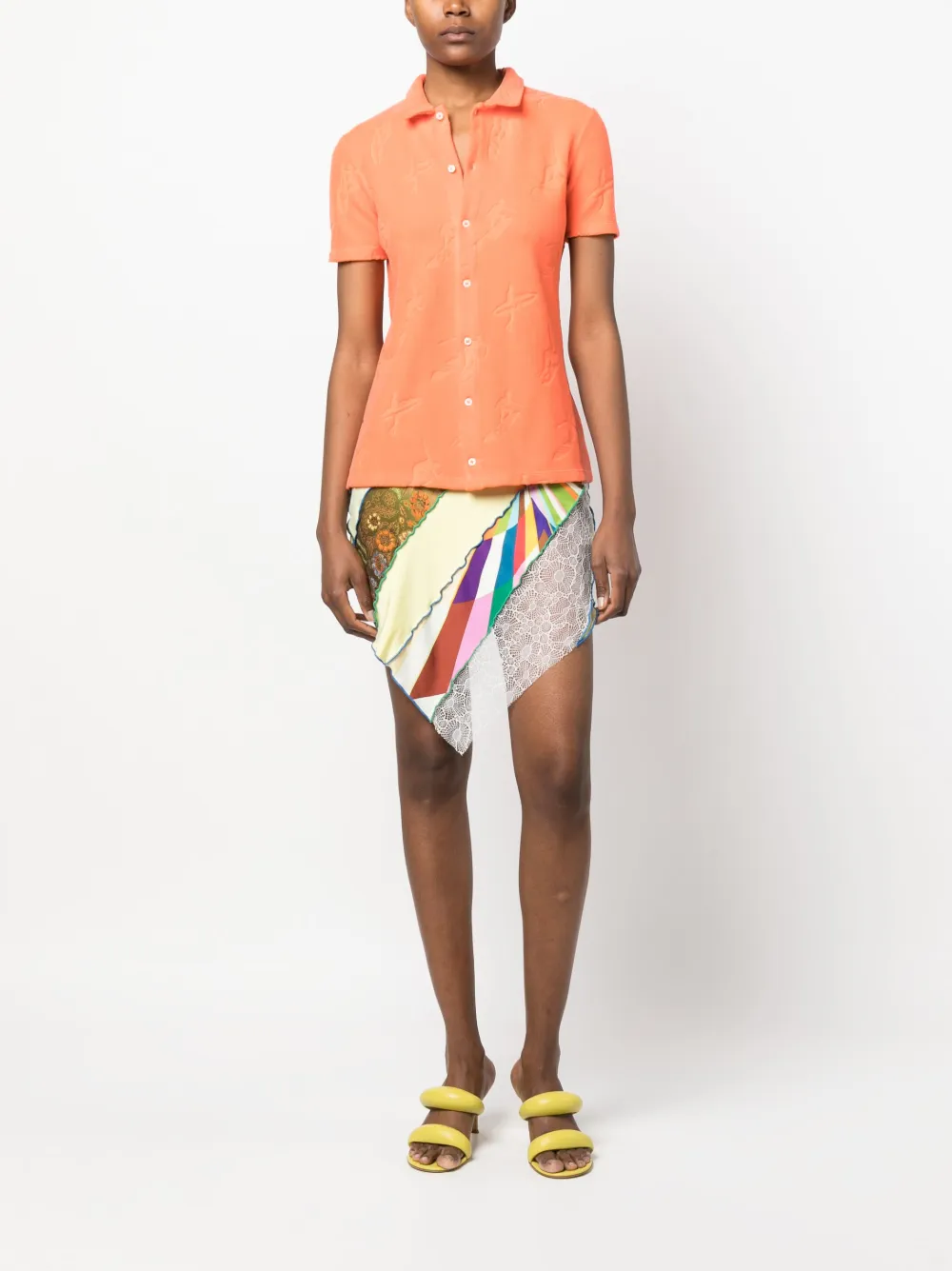 Dsquared2 Blouse met korte mouwen - Oranje