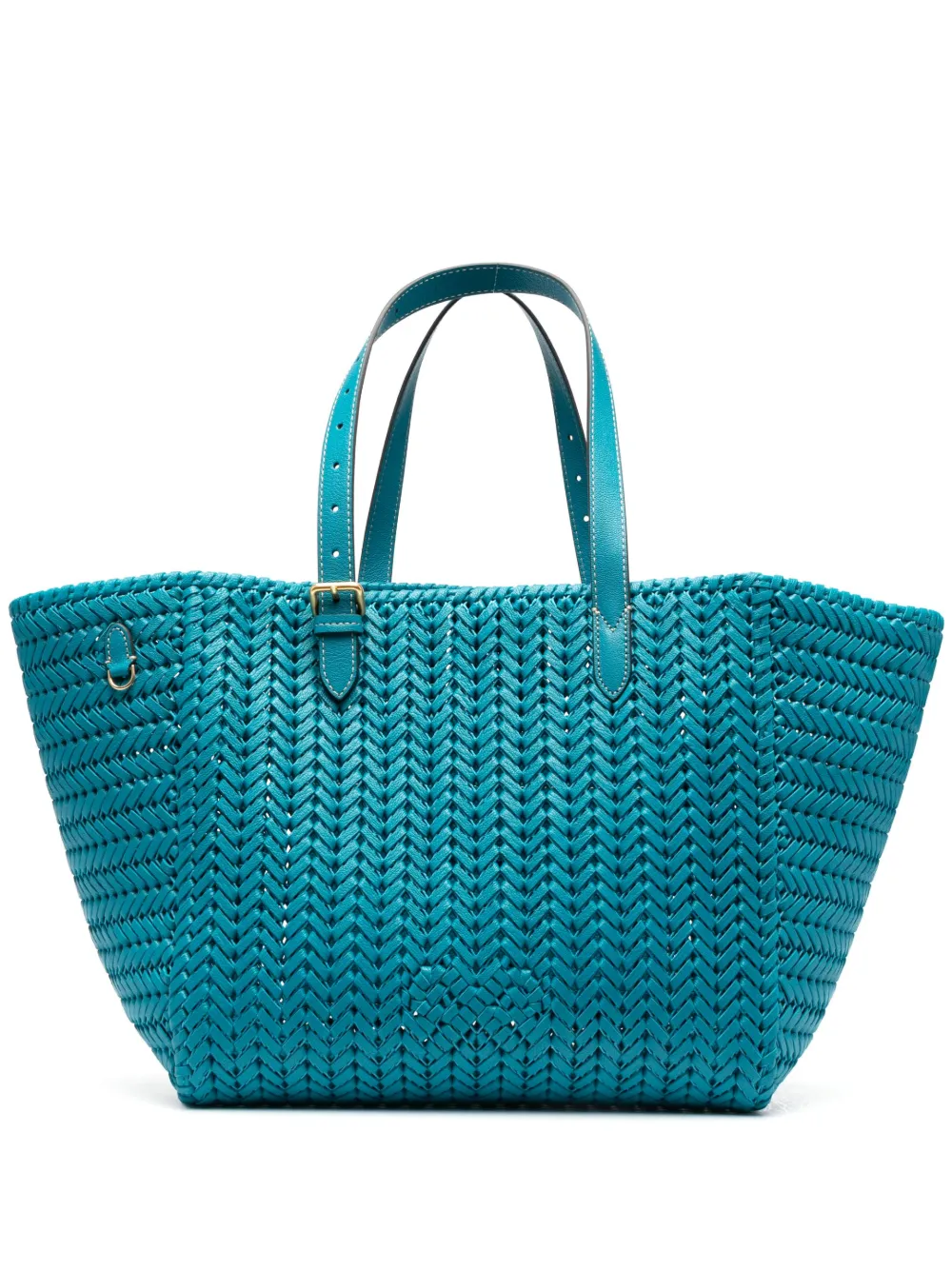 Anya Hindmarch chevron interwoven-design tote bag