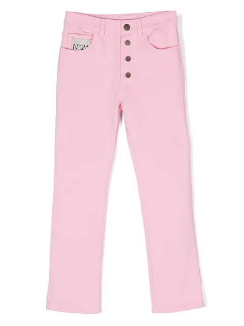 Nº21 Kids mid-rise straight-leg jeans