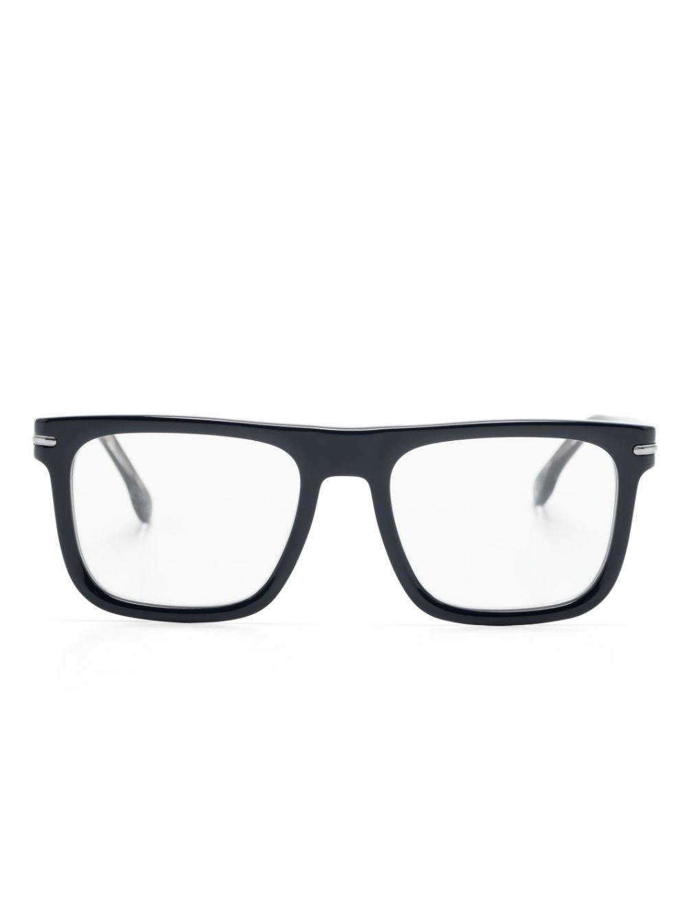 Carrera stripe-detail square-frame glasses - Blue