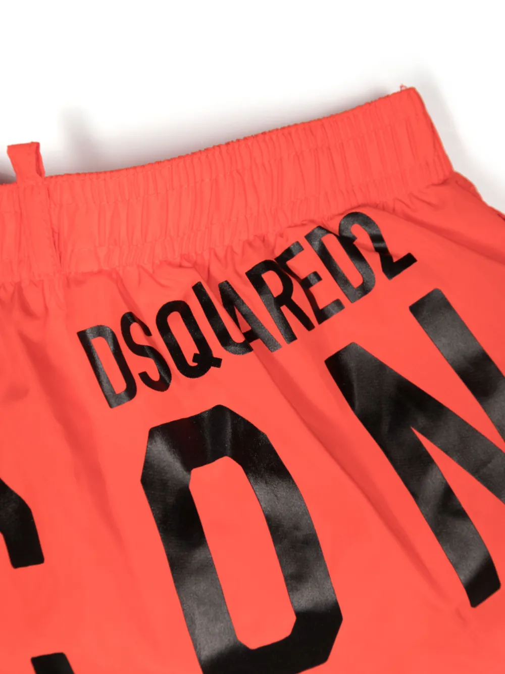 Dsquared2 Kids Zwembroek met logoprint - Rood
