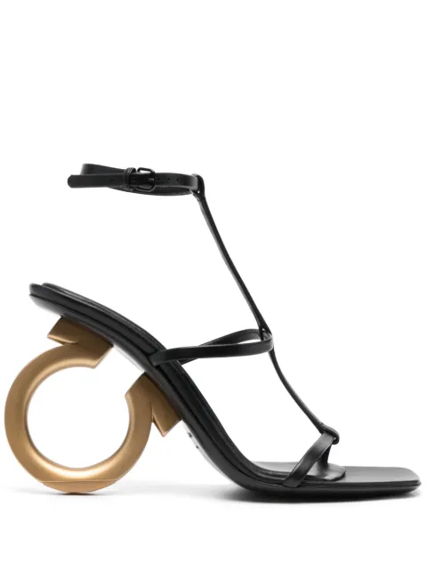 Elina 100mm leather sandals