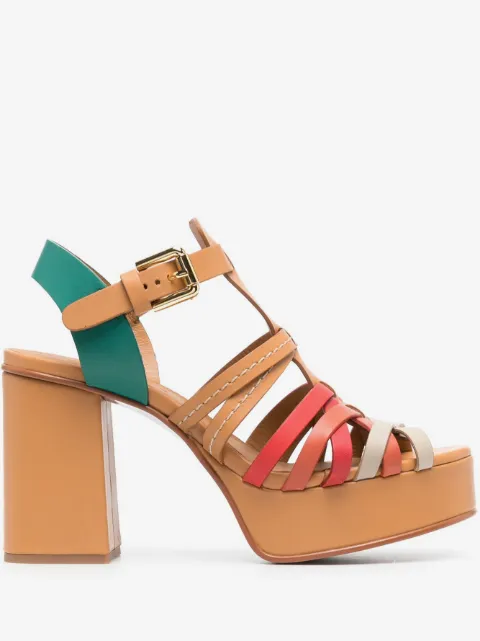 See by Chloé Peeptoe-Sandalen