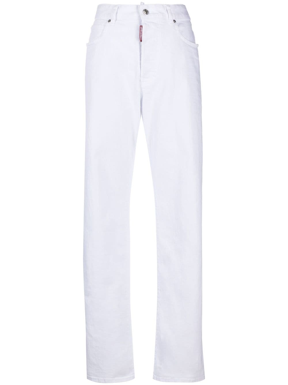 Dsquared2 Logo-patch Denim Jeans In White