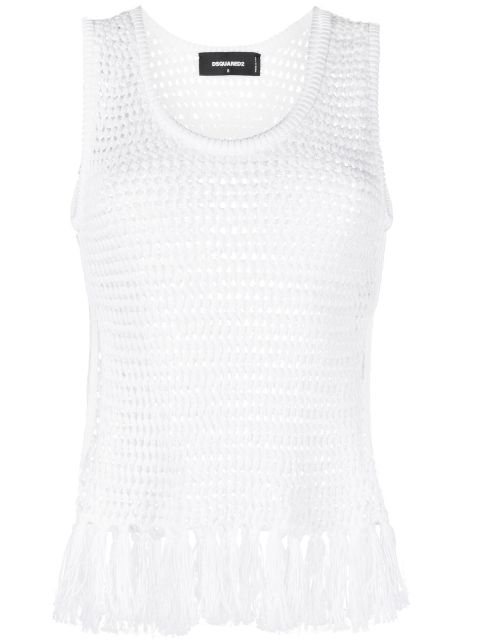 DSQUARED2 crochet-knit tank top Women