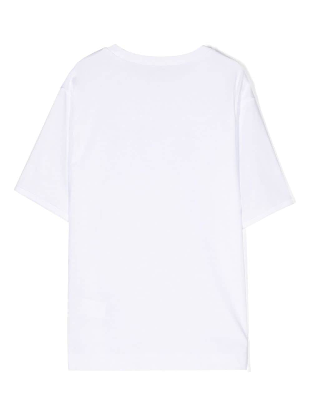 Shop N°21 Logo-embellished Cotton T-shirt In White