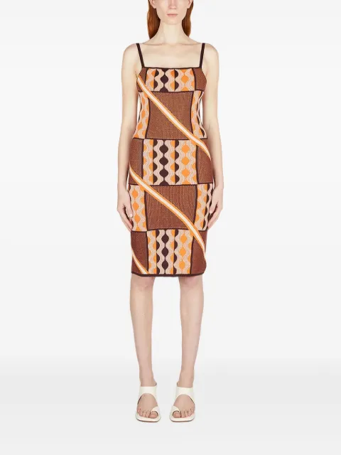 Ahluwalia vestido midi Taffi