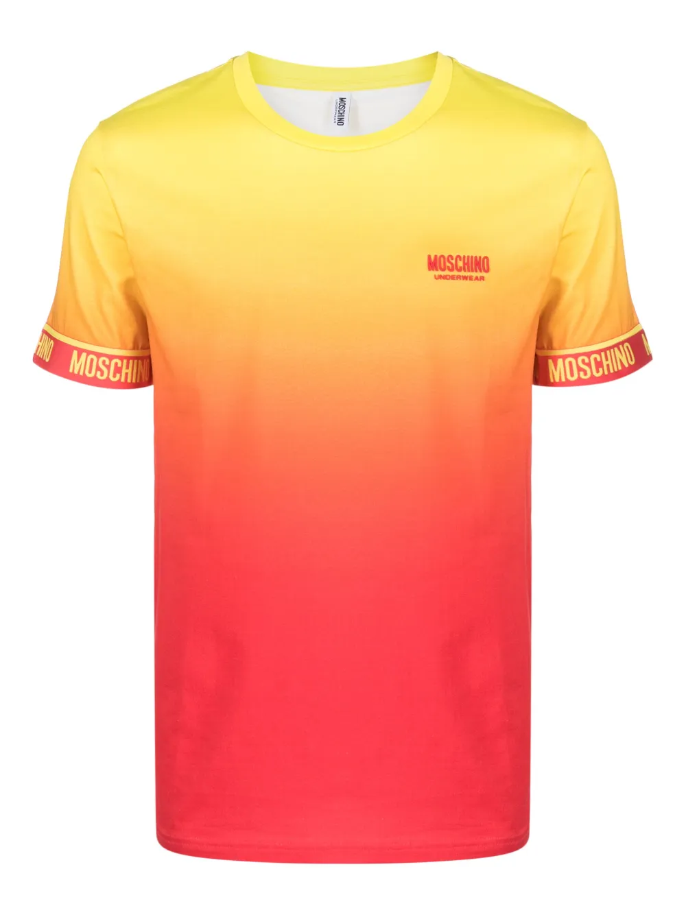 Moschino gradient-effect T-shirt | Yellow | Image 1