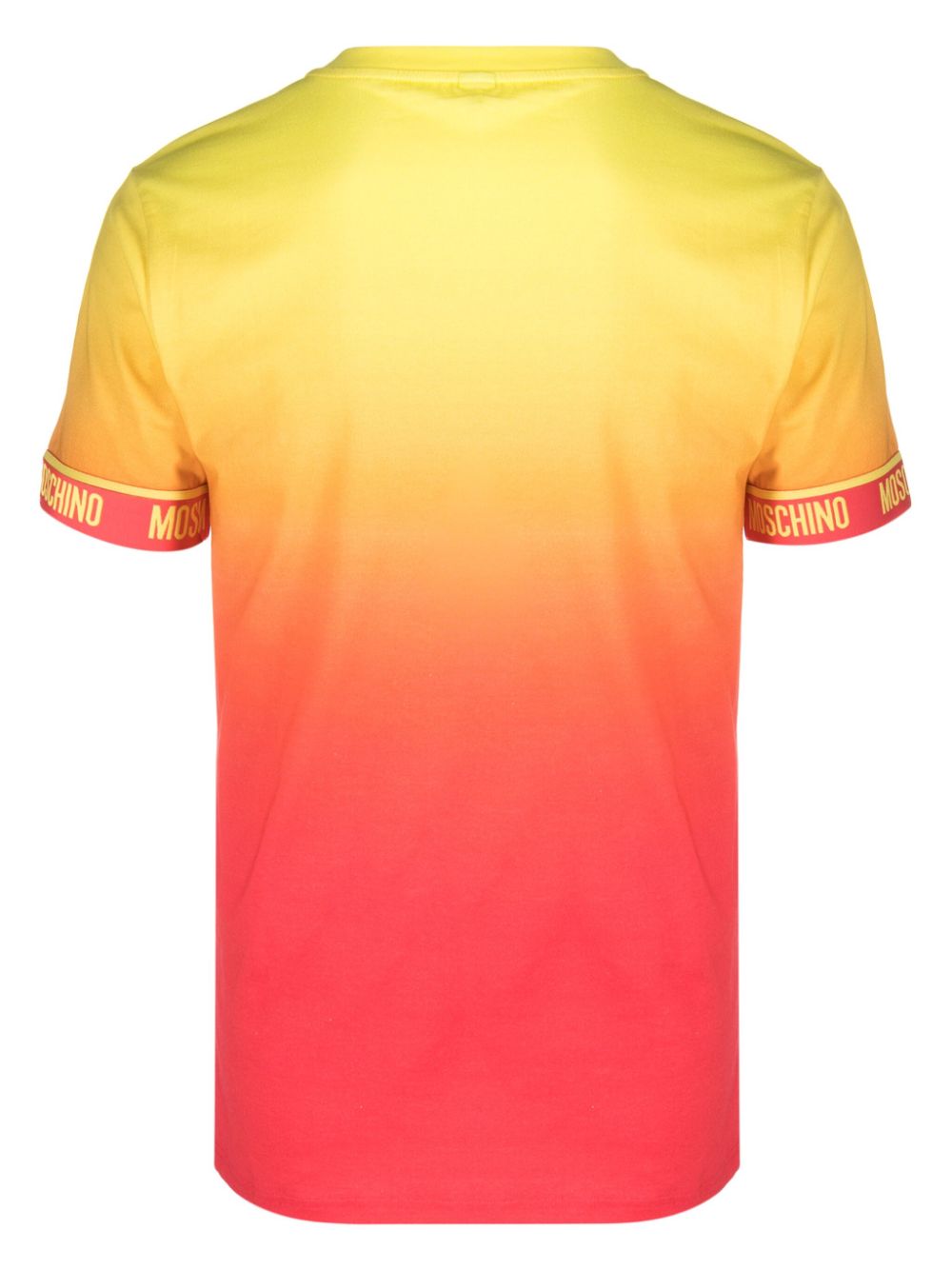 Moschino gradient-effect T-shirt - Geel