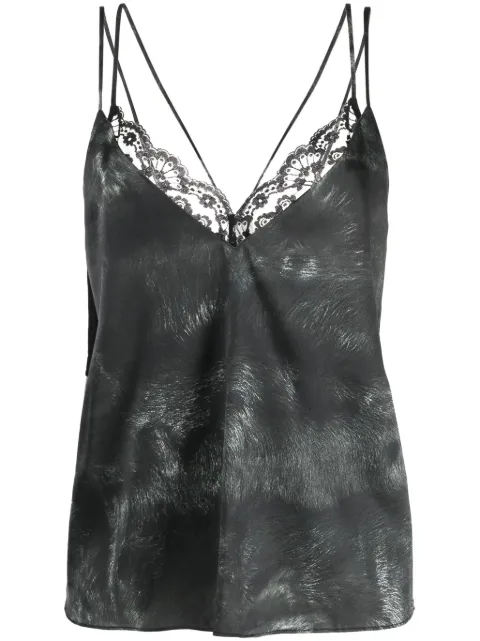 Natasha Zinko lace-trim cami top