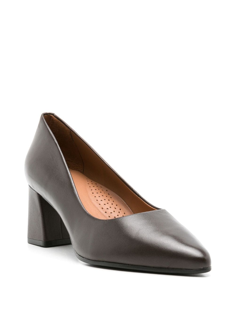 Shop Sarah Chofakian Francesca 75mm Pointed-toe Pumps In Brown