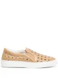 Madison.Maison perforated low-top sneakers - Brown