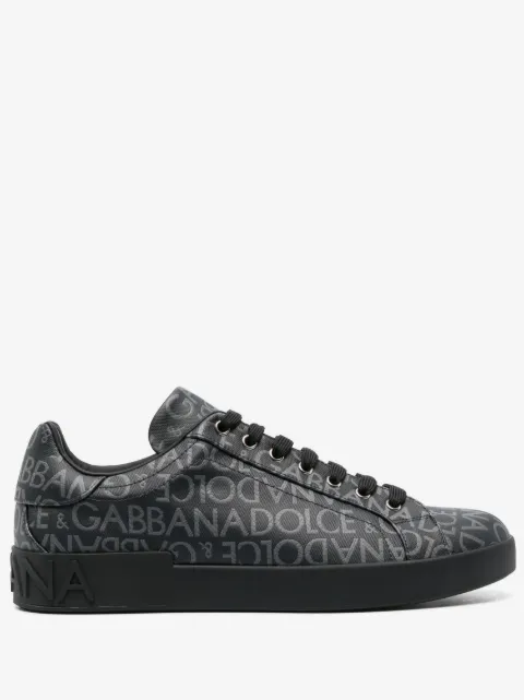 Dolce & Gabbana Portofino coated jacquard sneakers