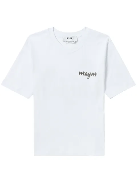MSGM logo-print short-sleeve T-shirt