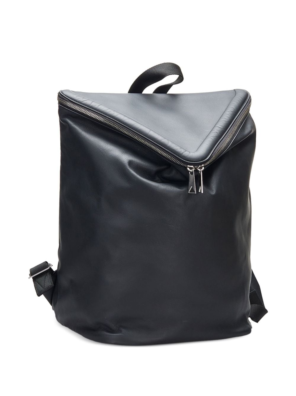 Pre-owned Bottega Veneta Beak Leather Backpack In Black