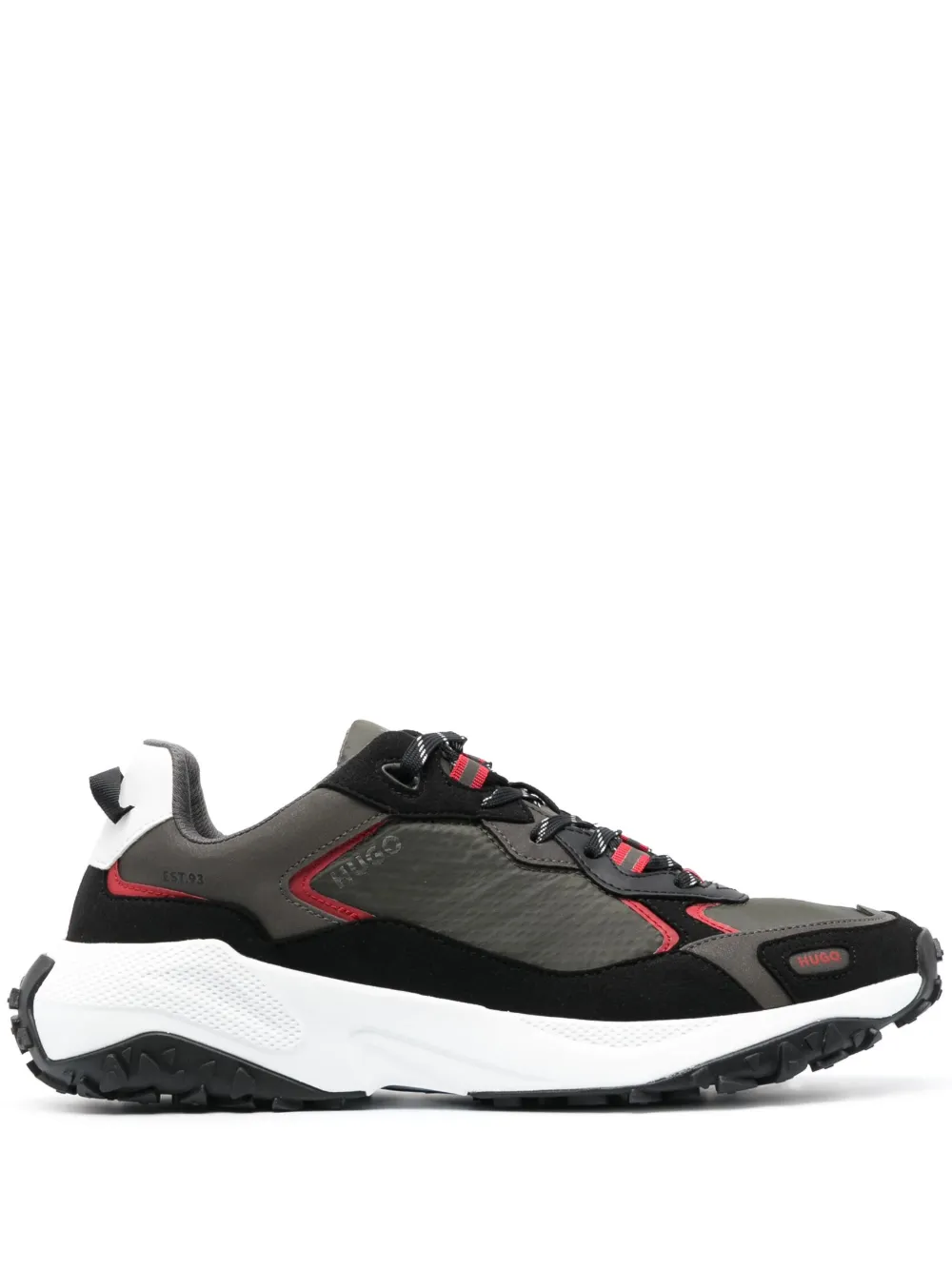 Hugo Boss Lace-up Trainers In Light Green