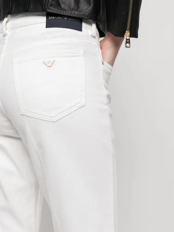 Armani top white jeans